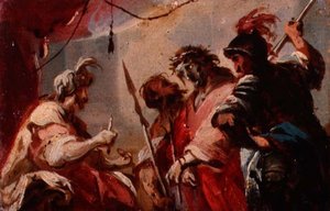 Cristo davanti a Pilato, c.1700 da Italian School