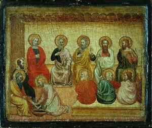 Cristo lava i piedi ai discepoli, Arezzo, c.1390 da Italian School
