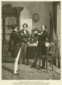 Cinque Giornate di Milano, 21 Marzo 1848 da Italian School