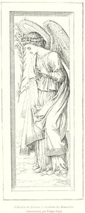 Collezione di Firenze, Accademia delle Belle Arti, Annunciazione, di Filippo Lippi (incisione) da Italian School