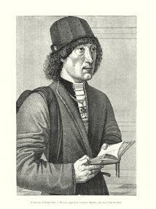 Collezione del Palazzo Pitti, ritratto supposto di Giovanni Bandini, attribuito a Van der Goes