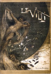Copertina della partitura per "Le Villi", l