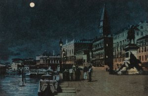 Palazzo Ducale (litografia a colori) da Italian School
