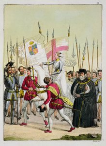 Elisabetta I, tavola 12 da La storia delle nazioni da Italian School