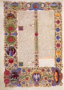 Fine del Libro di Salomone, dalla Bibbia di Borso d