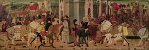 Ingresso di Tito Flavio Vespasiano e Tito a Roma, c.1450 da Italian School