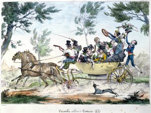 Spedizione a Testaccio, vicino a Roma, in una caratella, c.1830 da Italian School