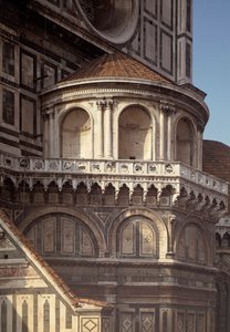Vista esterna della Basilica (Duomo) XIV-XV secolo da Italian School