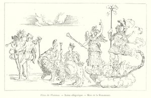 Feste di Firenze, Scena allegorica, Marte e la Fama