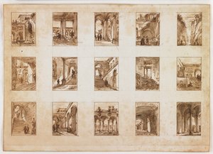 Quindici vedute architettoniche e italiane in miniatura