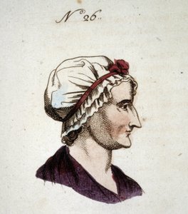 Figura numero 26 che rappresenta il volto di una donna in "Il Lavater portatile: o Sia compendio dell