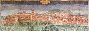 Fiorano modenese, Castello di Spezzano, Sala delle Vedute: Veduta di Sassuolo