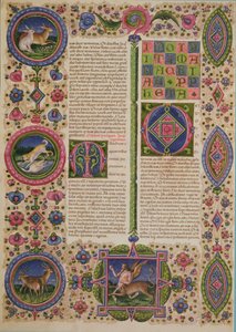 Libro del Profeta Malachia, dalla Bibbia di Borso d