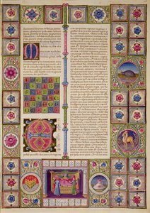 Apertura del primo libro dei Maccabei, dalla Bibbia di Borso d
