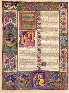 Secondo Vangelo di Matteo, dalla Bibbia di Borso d