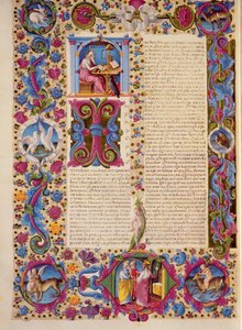 Secondo Vangelo di Giovanni, dalla Bibbia di Borso d