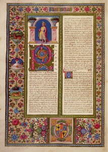 Lettera di San Paolo a Cortina, dalla Bibbia di Borso d
