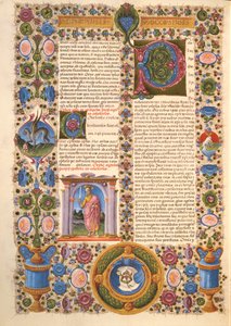 Lettera di San Paolo ai Colossesi, dalla Bibbia di Borso d