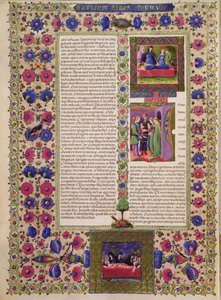 Apertura del Libro di Rut, dalla Bibbia di Borso d