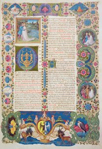 Il Cantico dei Cantici, dalla Bibbia di Borso d