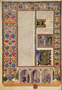 Prologo al Libro dei Profeti (Isaia), dalla Bibbia di Borso d