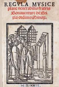 Frontespizio da Regula musica di Bonaventura da Brescia (c. 1452-c. 1517) da Italian School