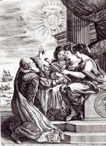 Frontespizio di Opere di Galileo Galilei, pubblicato a Bologna nel 1656 da Italian School