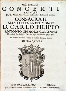 Frontespizio della partitura musicale di 