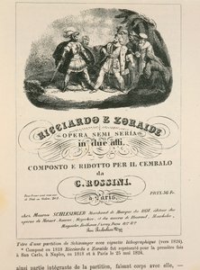 Frontespizio di una riduzione per clavicembalo di 