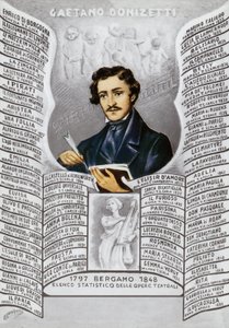 Gaetano Donizetti, compositore italiano (1797-1848) da Italian School