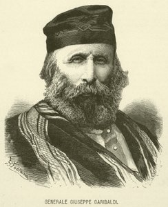 Generale Giuseppe Garibaldi (incisione) da Italian School