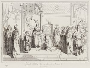 Gentile Bellini fatto cavaliere da Maometto II da Italian School