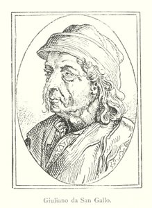 Giuliano da Sangallo (incisione) da Italian School
