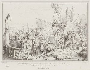Giuseppe Dolfino, fa giurare alla ciurma della sua nave di dar fuoco alle polveri piuttosto che... da Italian School