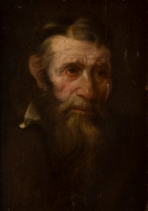 Schizzo della testa di un uomo da Italian School