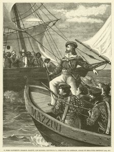 Il Primo Bastimento Chiamato Mazzini, Con Bandiera Repubblicana, Comandato da Garibaldi, Assale Un Brigantino Imperiale