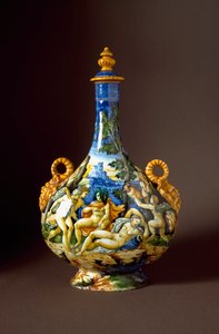 Io e Giunone (caraffa in ceramica, Urbino, bottega Fontana, XVI secolo) da Italian School