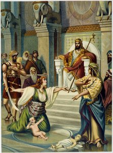 Giudizio di Salomone - in "Aurea Bibbia classica: storia della rivelazione divina nell