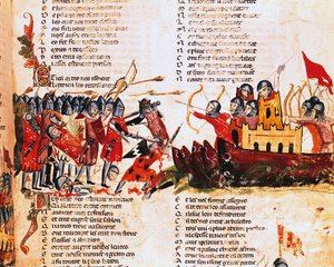 Cavalieri in combattimento da Italian School