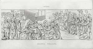 La Colonna Traiana (incisione) da Italian School