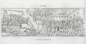 La Colonna Traiana (incisione) da Italian School