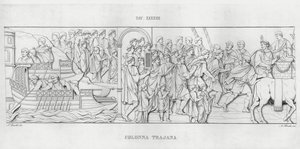 La Colonna Traiana (incisione) da Italian School