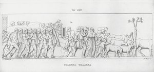 La Colonna Traiana (incisione) da Italian School