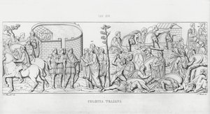 La Colonna Traiana (incisione) da Italian School