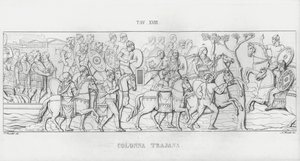 La Colonna Traiana (incisione) da Italian School