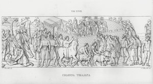 La Colonna Traiana (incisione) da Italian School