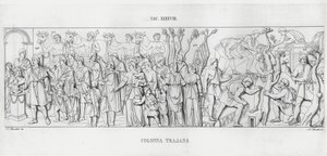 La Colonna Traiana (incisione) da Italian School
