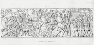 La Colonna Traiana (incisione) da Italian School