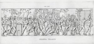 La Colonna Traiana (incisione) da Italian School