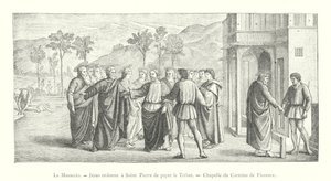 Masaccio, Gesù ordina a San Pietro di pagare il tributo, cappella del Carmine di Firenze